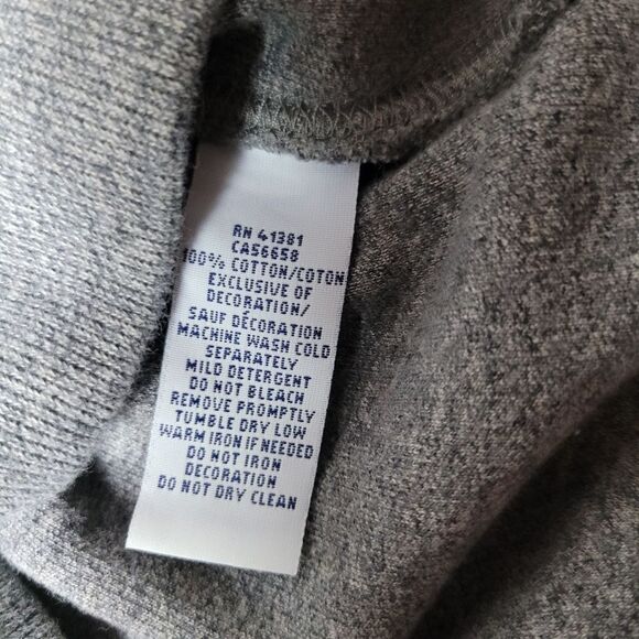 Polo Ralph Lauren Sweater Mens Size 2XL Gray Shawl Collar Red Small Pony - Picture 9 of 9